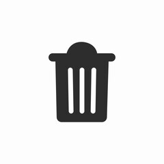 trash bin icon sign vector