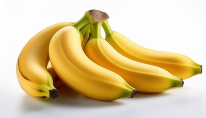 bunch of bananas isolated on white background