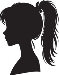 Elegant Woman Silhouette Profile in Circle Design – Black and White Vector Illustration

A minimalist and elegant black and white silhouette illustration of a woman’s side profile with flowing hair in