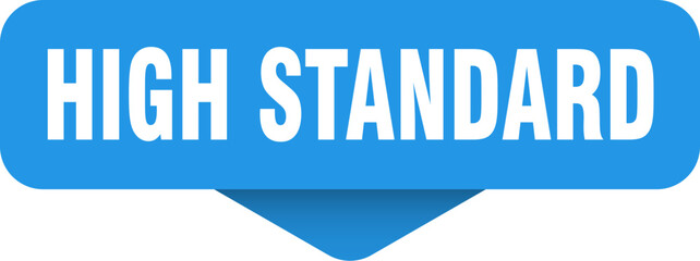 high standard sticker. high standard sign on transparent background