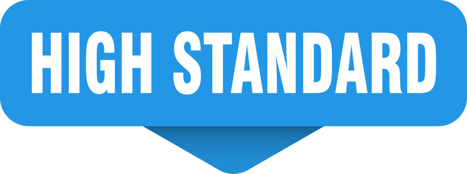 high standard sticker. high standard sign on transparent background