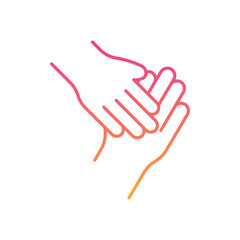 Hand shake  Icon vector