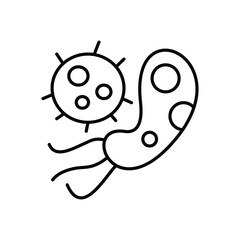 Microorganisms  Icon vector