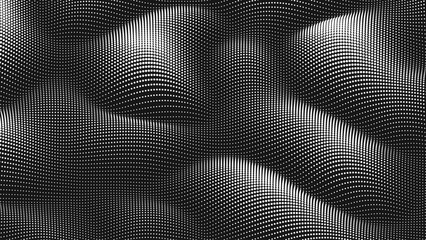 Point wave noise texture. Abstract dot background. Technological cyberspace background.