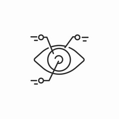eye structure icon sign vector