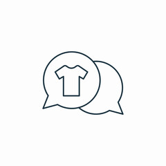 fashion chat icon sign vector