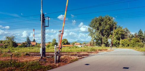 Railroad crossing in the Balkans