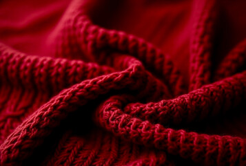 red fabric background