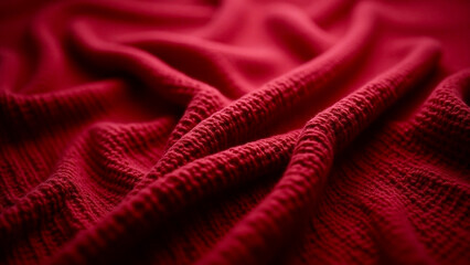 red fabric background