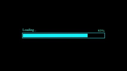 Illustration of a loading bar Animation A set of loading icon Loading bar (1-100%), loading bar percent animation. 4k motion graphics animation. - Powered by Adobe