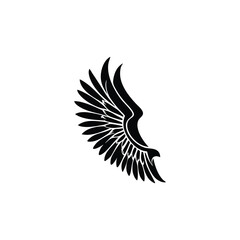  Black Eagle Silhouette – Minimal Vector Graphic
