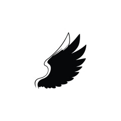  Black Eagle Silhouette – Minimal Vector Graphic