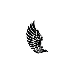  Black Eagle Silhouette – Minimal Vector Graphic