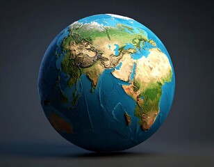 Detailed 3D Earth globe (1)