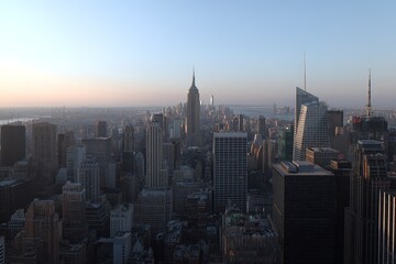 Obraz premium New York City Skyline At Sunset