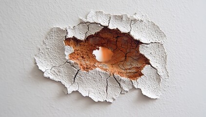 Peeling Paint Hole In Wall