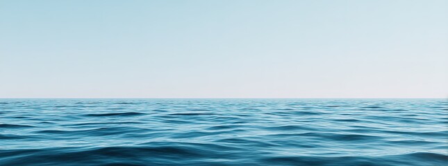 Obraz premium Vast Ocean Horizon At Sunrise