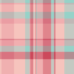 Soft pastel plaid pattern in pink, teal, and gray.  Ideal for textile designs, website backgrounds, or stationery. This delicate, repeating texture evokes feelings of calmness and sophistication.