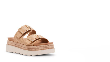 Stylish woven sandals perfect for casual summer outings and beach vacations