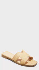 Stylish woven slide sandals perfect for casual summer outings or beach days