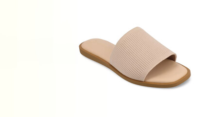 Stylish tan slip-on sandal designed for comfort and versatility, suitable for casual outings and summer wear.