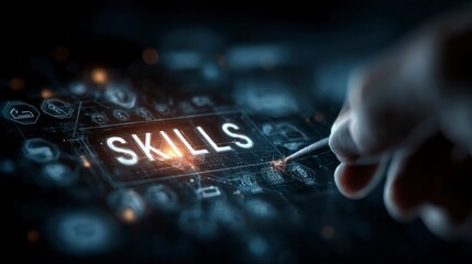 Futuristic Skills Interface with Hand Interaction Technology and Learning Concept