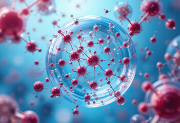 Abstract Cellular Structure: A Central Core with Connecting Atoms