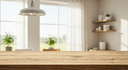 table in the kitchen