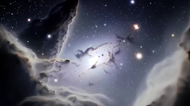 Celestial Symphony: An awe-inspiring vista of a nebula, radiant with vibrant colors, celestial clouds swirling in cosmic dance, stars sparkling brilliantly, capturing the wonders of the cosmos.
