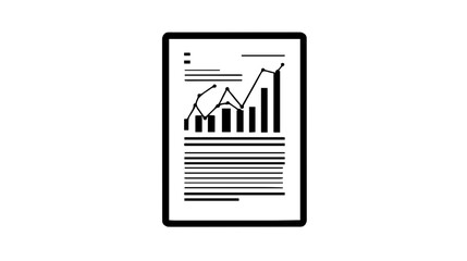 document with chart reports or analytics