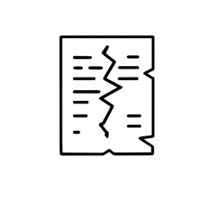 broken document symbol