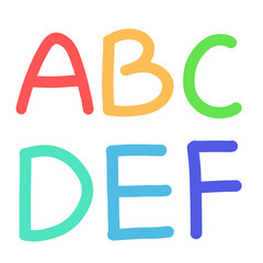colorful alphabet letters