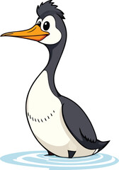 Obraz premium Cute cartoon a illustrator vector Loon