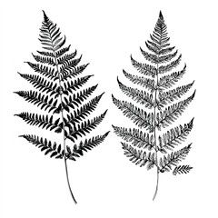 Naklejka premium Elegant Fern Illustration