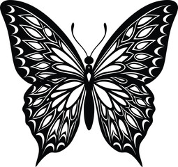 black butterfly tattoo