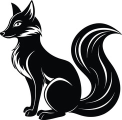 vector image of a fox