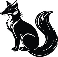 black cat vector illustration