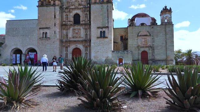 Agaves and Architecture: Santo Domingo&rsquo;s Stunning Front Garden. Oaxaca, Mexico. 