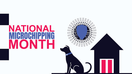 Homebound Heroes, Celebrating National Microchipping Month design templet