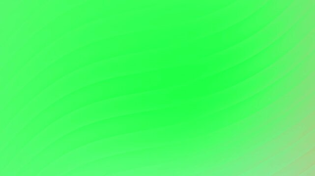 Abstract green gradient background with curved parallel lines creating a wave effect