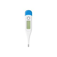 A digital thermometer tool on transparent background