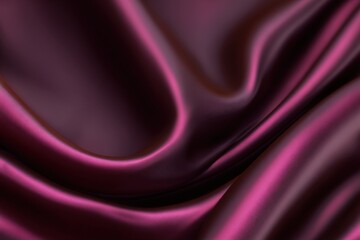 Fototapeta premium Close Up View Of Draped Dark Purple Fabric
