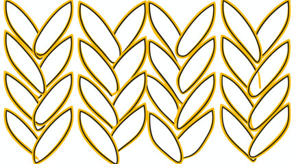 Seamless Paper Pattern Simple Golden Wheat Design for Crafts and Prints