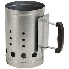 Sturdy Metal Charcoal Chimney Starter with Handle for Easy Safe BBQ