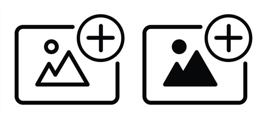 Add icon vector illustration isolated on transparent background.