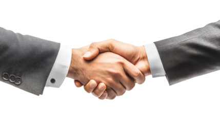 A Strong Handshake of businessman Symbol of Agreement, Partnership, and Trust in Business Dealings