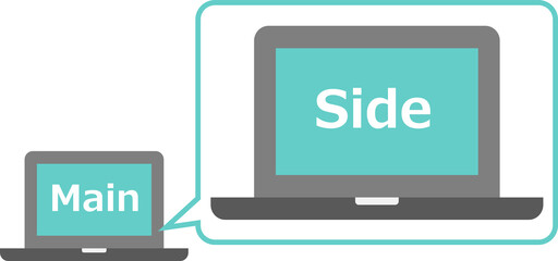 副業をするイラスト