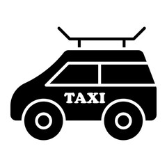 taxi Solid icon