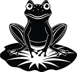 frog on a white background