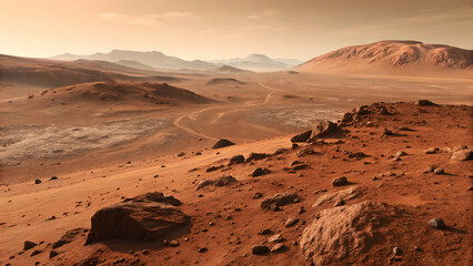 The Surface Mars Red Sands